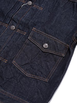 画像4: 【 Pherrow's（フェローズ） 】 13.5oz. DENIM JACKET [ Stronghold 1st Type ] [ One Wash ]