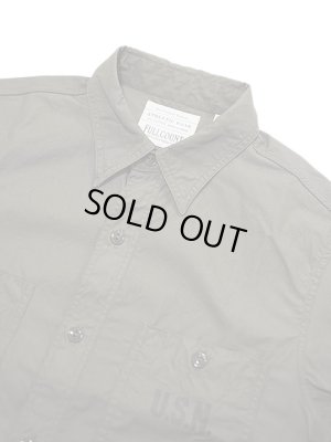 画像3: 【 FULLCOUNT（フルカウント） 】　U.S.N ユーティリティーシャツ　[ U.S.Navy OD Poplin Shirt ]