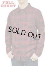 【 FULLCOUNT（フルカウント） 】　ウールCPOシャツ　[ Ombre Check Wool CPO Shirt ]