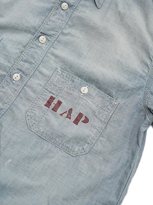 画像4: 【 FULLCOUNT（フルカウント） 】　シャンブレーワークシャツ　[ Triple Stitch Chambray Shirt ] [ Aging ]