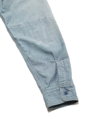 画像5: 【 FULLCOUNT（フルカウント） 】　シャンブレーワークシャツ　[ Triple Stitch Chambray Shirt ] [ Aging ]
