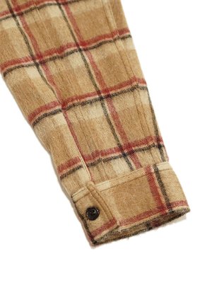 画像7: 【 FULLCOUNT（フルカウント） 】　ウールシャギーワークシャツ　[ Wool Shaggy Check Work Shirt ] [ Beige ]