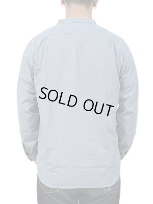 画像2: 【 FULLCOUNT（フルカウント） 】　【 5oz. 】スタンドカラーシャンブレーシャツ 　[ Stand Collar Chambray Shirt ]