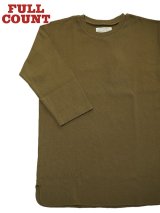 【 FULLCOUNT（フルカウント） 】　7分袖リブ Tシャツ　[ Three Quarter Sleeve Rib T-Shirt ]