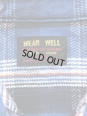 画像8: 【 UES（ウエス） 】　先染めヘビーチェックネルシャツ　[ BLUE ]