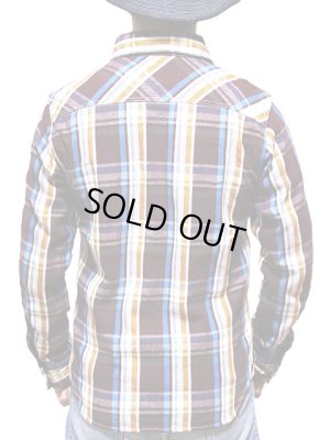 画像2: 【 UES（ウエス） 】　先染めヘビーチェックネルシャツ　[ WINE ]
