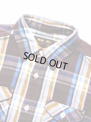 画像3: 【 UES（ウエス） 】　先染めヘビーチェックネルシャツ　[ WINE ]