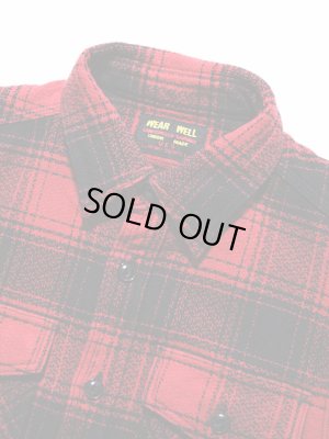 画像3:  【 UES（ウエス） 】　エクストラヘビーチェックネルシャツ　[ RED ]