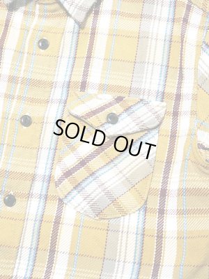 画像4: 【 UES（ウエス） 】　先染めヘビーチェックネルシャツ　[ MUSTARD]