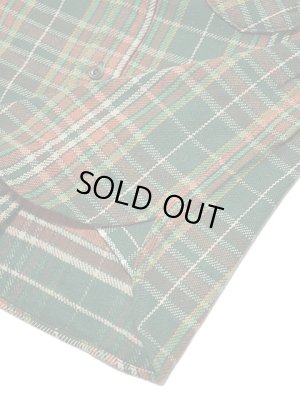 画像5: 【 UES（ウエス） 】　先染めヘビーチェックネルシャツ　[ GREEN ]