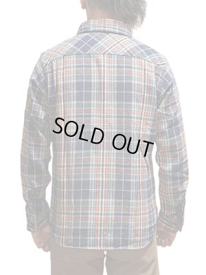 画像2: 【 UES（ウエス） 】　先染めヘビーチェックネルシャツ　[ NAVY ]