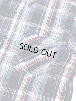 画像4: 【 UES（ウエス） 】　先染めヘビーチェックネルシャツ　[ NAVY ]