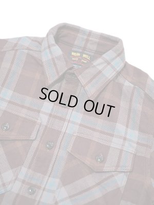 画像3:  【 UES（ウエス） 】　エクストラヘビーチェックネルシャツ　[ ボルドー ]