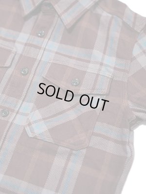 画像4:  【 UES（ウエス） 】　エクストラヘビーチェックネルシャツ　[ ボルドー ]