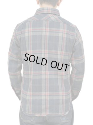 画像2:  【 UES（ウエス） 】　エクストラヘビーチェックネルシャツ　[ ネイビー ]