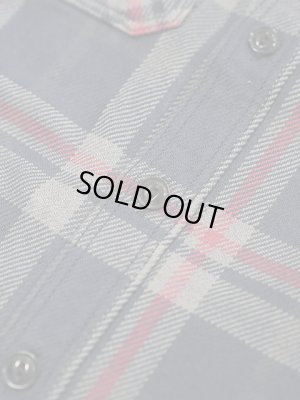 画像7:  【 UES（ウエス） 】　エクストラヘビーチェックネルシャツ　[ ネイビー ]