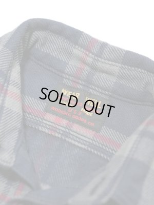 画像8:  【 UES（ウエス） 】　エクストラヘビーチェックネルシャツ　[ ネイビー ]