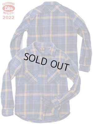 画像3: 【 UES（ウエス） 】　エクストラヘビーチェックネルシャツ　[ NAVY ]