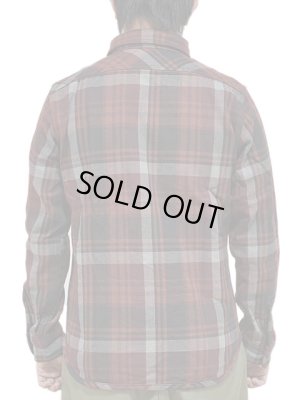 画像2: 【 UES（ウエス） 】　エクストラヘビーチェックネルシャツ　[ WINE ]