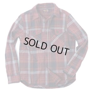 画像4: 【 UES（ウエス） 】　エクストラヘビーチェックネルシャツ　[ WINE ]