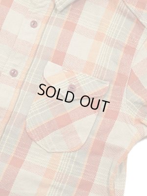 画像4: 【 UES（ウエス） 】　先染めヘビーチェックネルシャツ　[ ORANGE ]