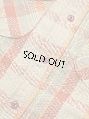 画像6: 【 UES（ウエス） 】　先染めヘビーチェックネルシャツ　[ ORANGE ]