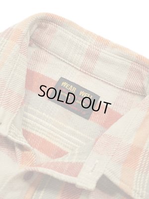 画像9: 【 UES（ウエス） 】　先染めヘビーチェックネルシャツ　[ ORANGE ]