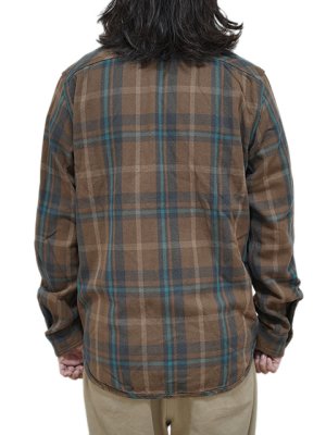 画像2: 【 UES（ウエス） 】　エクストラヘビーチェックネルシャツ　[ BEIGE ]