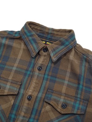 画像3: 【 UES（ウエス） 】　エクストラヘビーチェックネルシャツ　[ BEIGE ]