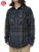画像1: 【 UES（ウエス） 】　エクストラヘビーチェックネルシャツ　[ NAVY ] (1)
