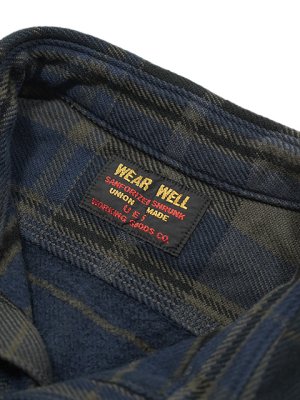 画像9: 【 UES（ウエス） 】　エクストラヘビーチェックネルシャツ　[ NAVY ]