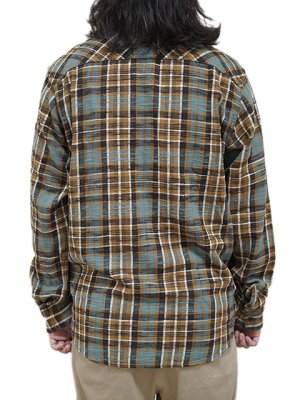 画像2: 【 UES（ウエス） 】 先染めスラブチェックネルシャツ [ MUSTARD ]