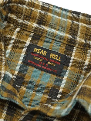 画像9: 【 UES（ウエス） 】 先染めスラブチェックネルシャツ [ MUSTARD ]