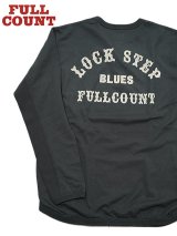 【 FULLCOUNT（フルカウント） 】　ヘビーウエイトプリントヘンリーネック L/S T-Shirt　[ Flat Seam Heavy Weight Henley T-Shirt ] [ INK BLACK ] 【 メール便可 】 