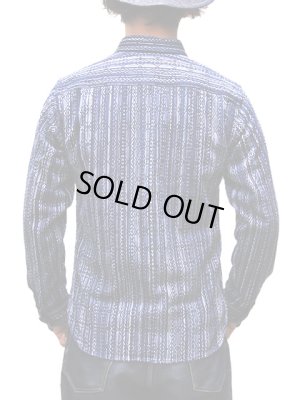 画像2: 【 STUDIO D'ARTISAN（ステュディオダルチザン）　カセ染め刺し子シャツ　[ SASIKO WORK SHIRTS ]