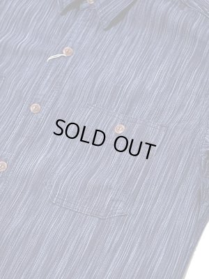 画像4: 【 STUDIO D'ARTISAN（ステュディオダルチザン）　】　インディゴ絣シャツ　[ INDIGO KASURI SHIRTS ]