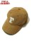 画像1: 【 FULLCOUNT（フルカウント） 】　ベースボールキャップ　[ 6Panel Cords Baseball Cap 'F' Patch ] [ CAMEL ] (1)