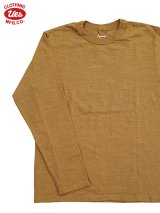 【 UES（ウエス） 】 8番スラブネップ長袖Tシャツ [ YELLOW KHAKI ] 【 メール便可 】