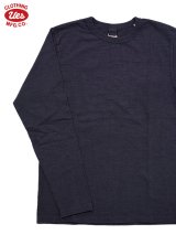 【 UES（ウエス） 】 8番スラブネップ長袖Tシャツ [ NAVY ] 【 メール便可 】