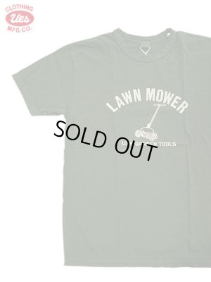 画像1: 【 UES（ウエス） 】　プリントTシャツ　[ LAWN MOWER ] [ GREEN ] 【 メール便可 】