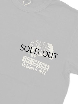 画像4: 【 UES（ウエス） 】　プリントTシャツ　[ TIPI CAMP ] [ CHACOAL BLACK ] 【 メール便可 】