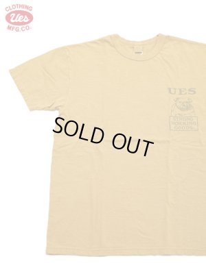 画像1: 【 UES（ウエス） 】　プリントTシャツ　[ BULLDOG ] [ YELLOW ] 【 メール便可 】