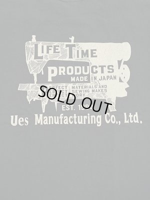 画像7: 【 UES（ウエス） 】　プリントTシャツ　[ SEWING MACHINE ] [ BLACK ] 【 メール便可 】