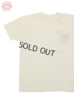 画像1: 【 UES（ウエス） 】　プリントTシャツ　[ GUITAR CRAZY ] [ BEIGE ] 【 メール便可 】