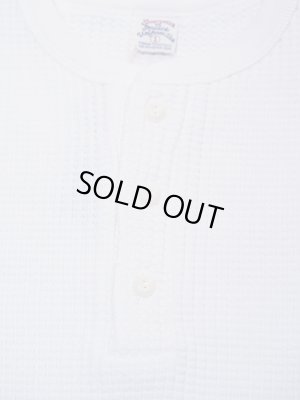 画像4: 【 UES（ウエス） 】　ビッグワッフルヘンリーネックTシャツ　 [  Heavy Thermal ]　[ WHITE ]