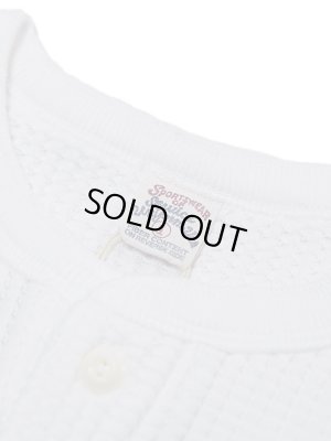 画像5: 【 UES（ウエス） 】　ビッグワッフルヘンリーネックTシャツ　 [  Heavy Thermal ]　[ WHITE ]
