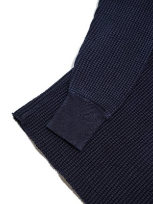 画像7: 【 UES（ウエス） 】 インディゴビッグワッフルクルーネックTシャツ [ Crew Neck Thermal ] [ Indigo ]