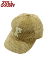 【 FULLCOUNT（フルカウント） 】　コーデュロイベースボールキャップ　[ 6Panel Corduroy Baseball Cap 'F' Patch ] [ Beige ] 【 メール便可 】