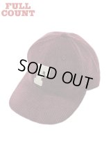 【 FULLCOUNT（フルカウント） 】　コーデュロイベースボールキャップ　[ 6Panel Corduroy Baseball Cap 'F' Patch ] [ Burgundy ] 【 メール便可 】