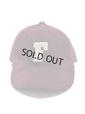 画像2: 【 FULLCOUNT（フルカウント） 】　コーデュロイベースボールキャップ　[ 6Panel Corduroy Baseball Cap 'F' Patch ] [ Burgundy ] 【 メール便可 】
